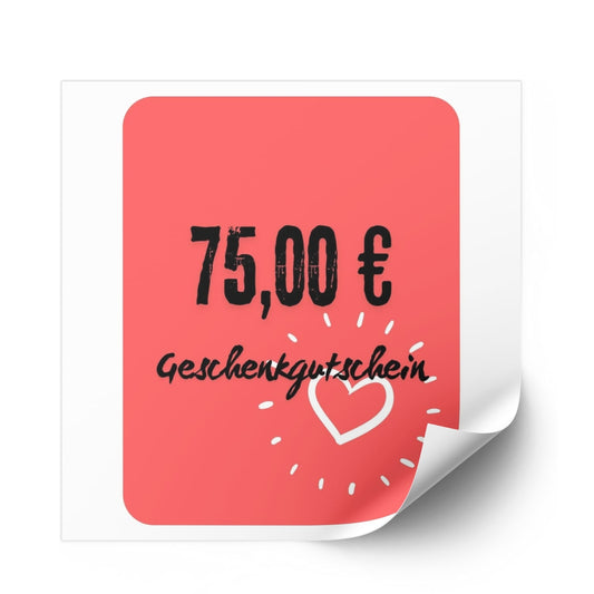 75 Euro Geschenkgutschein