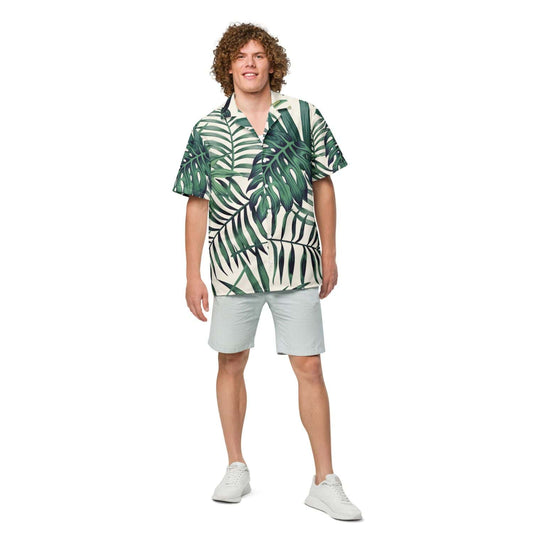Allover Herren Oversize-Hemd HB7138 khaki grün