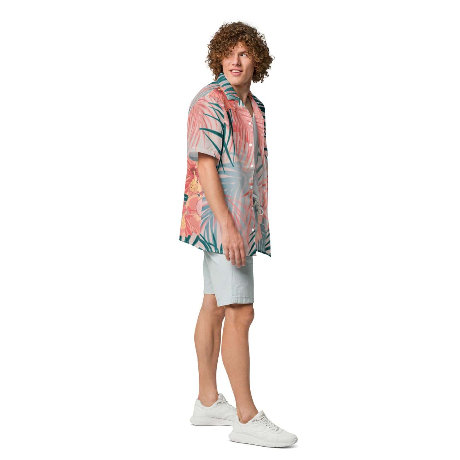 Allover Herren Oversize-Hemd HB7139 mehrfarbig