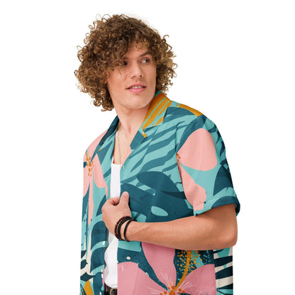 Allover Herren Oversize-Hemd HB7140 mehrfarbig