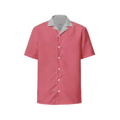 Allover Herren Oversize-Hemd HB7143 flamingo kabarett rot