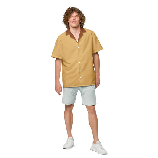 Allover Herren Oversize-Hemd HB7147 cook master fawn braun