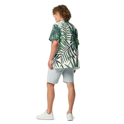 Allover Herren Oversize-Hemd PF7127 beige grün