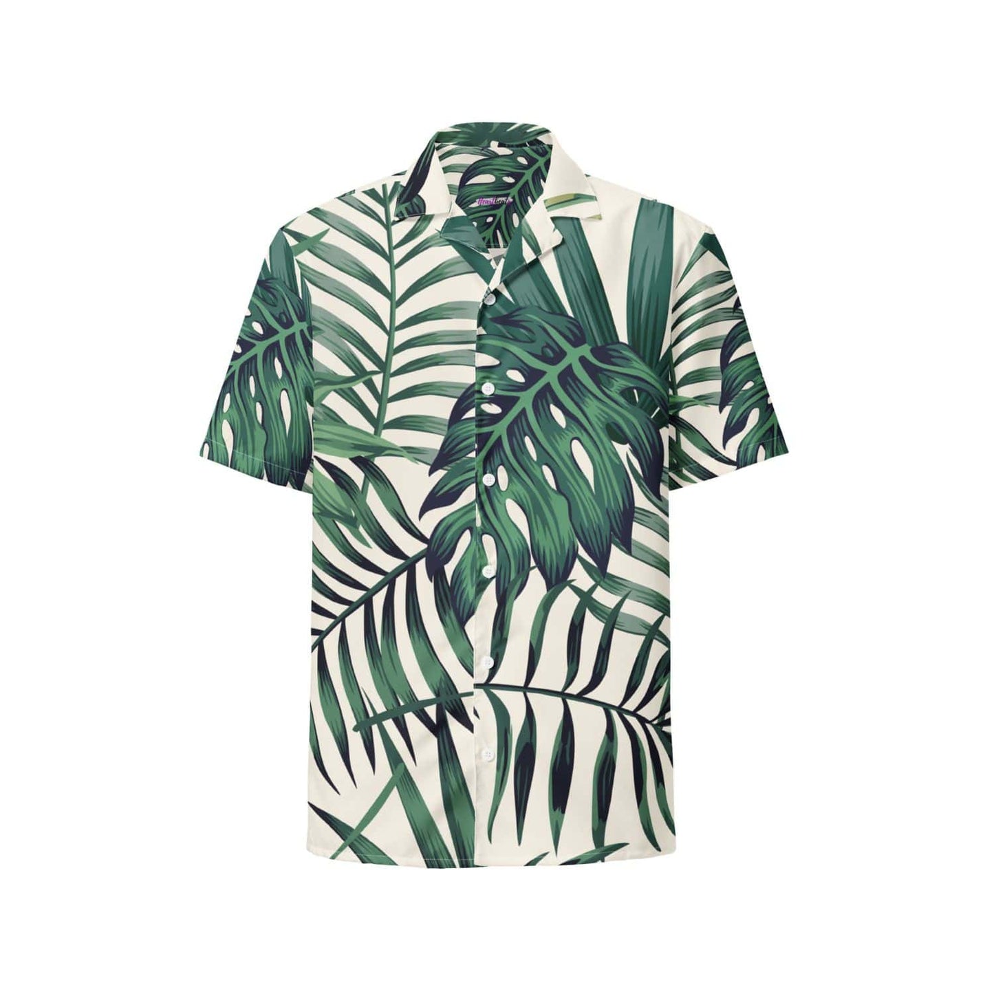 Allover Herren Oversize-Hemd PF7127 beige grün