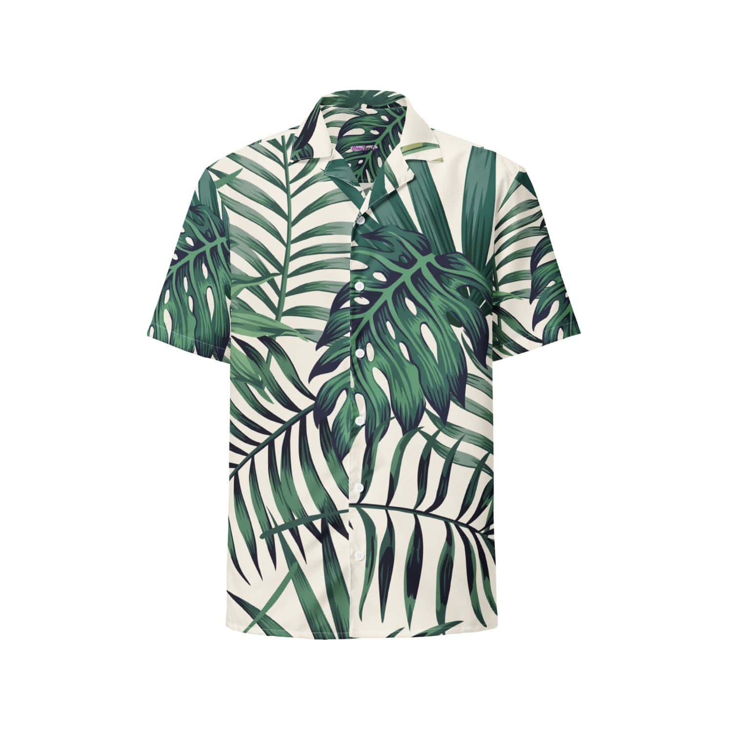 Allover Herren Oversize-Hemd PF7127 beige grün