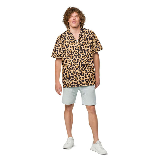 Allover Herren Oversize-Hemd PF7131 leopard