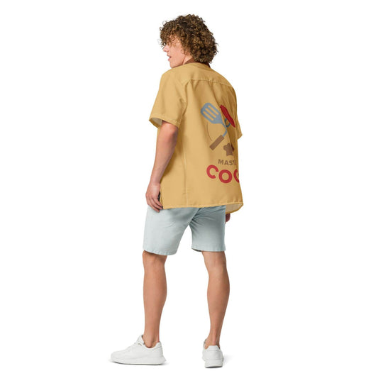 Allover Herren Oversize-Hemd PF7136 Cook Master fawn brown