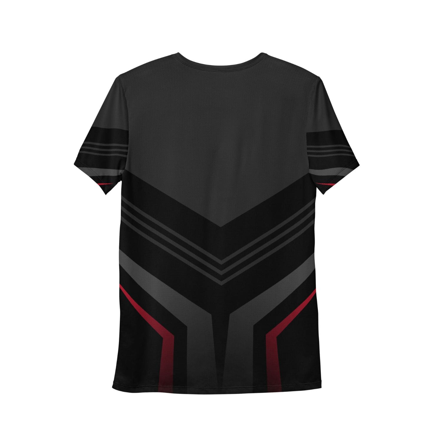Allover Herren Sport-T-Shirt HB5096 schwarz grau rot