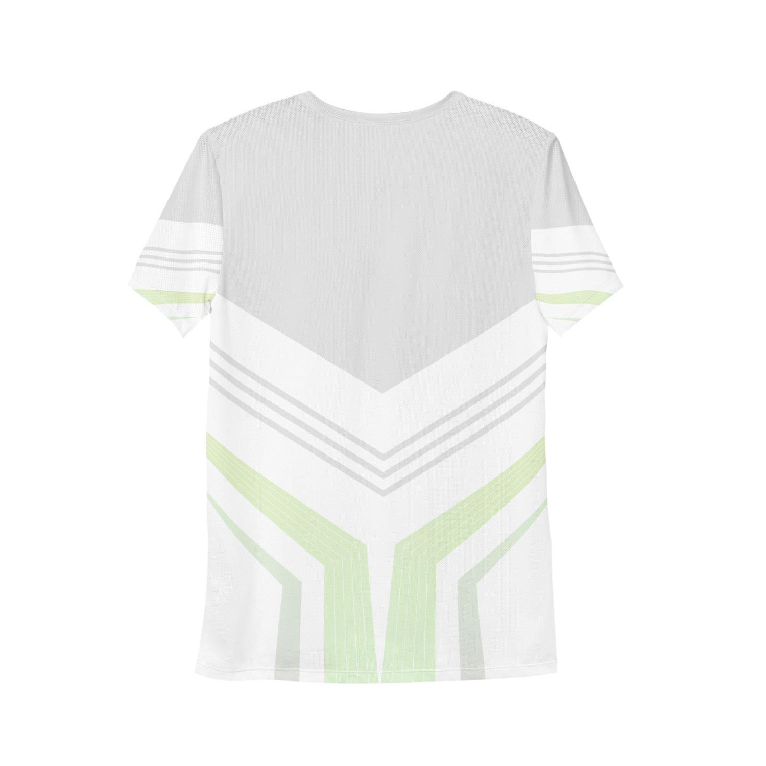 Allover Herren Sport-T-Shirt HB5097 weiss grau light green