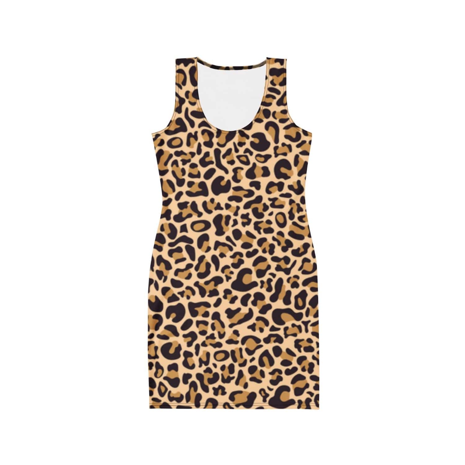 Alloverprint Damen Bodycon Kleid PF3104 leopard