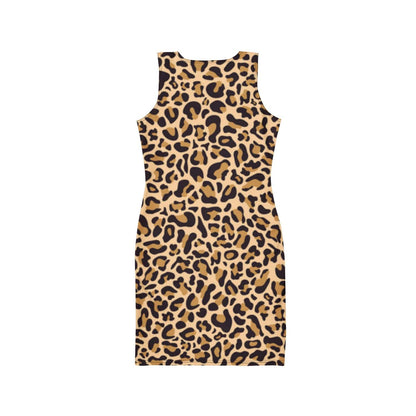 Alloverprint Damen Bodycon Kleid PF3104 leopard