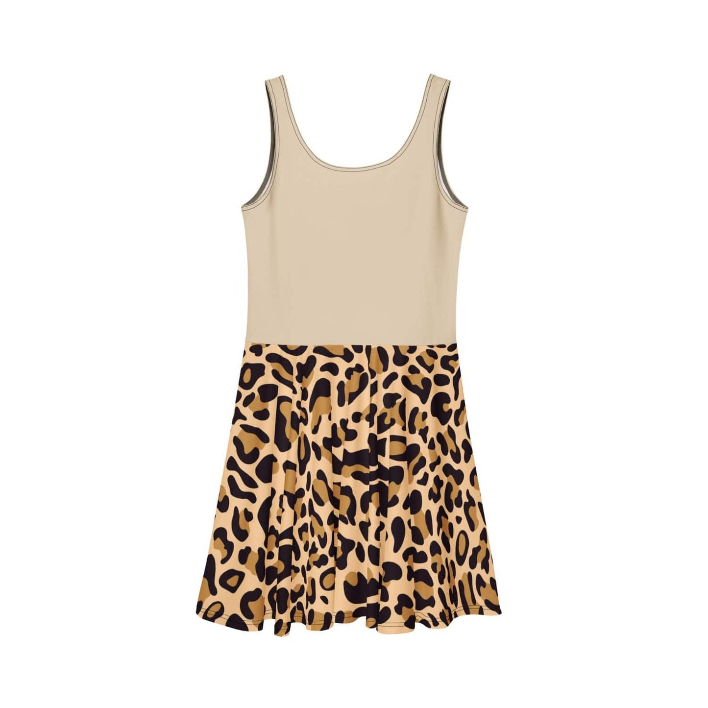 Alloverprint Damen Skaterdress PF3167 leopard beige