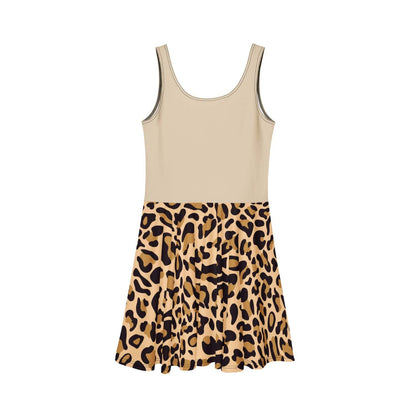Alloverprint Damen Skaterdress PF3167 leopard beige