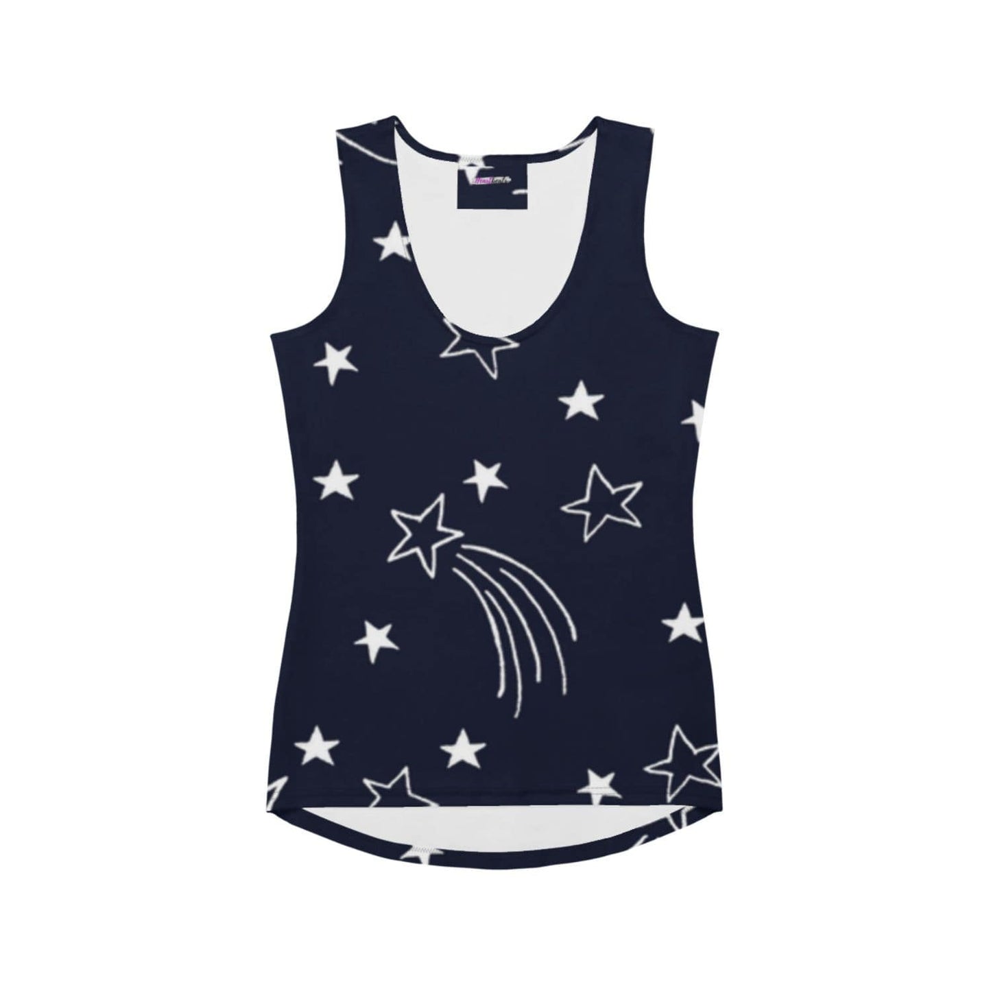 Alloverprint Damen Tank-Top PF3156 dark blue weiss