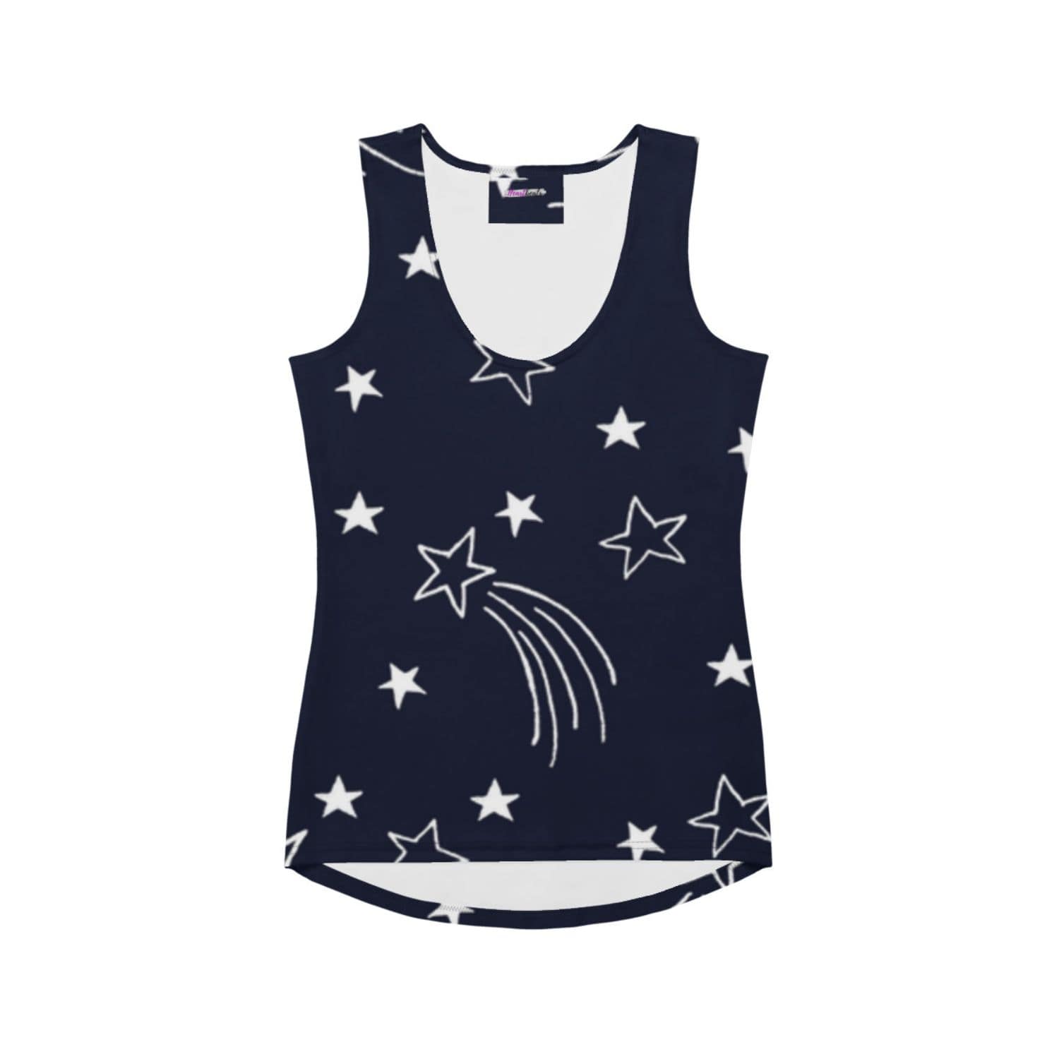 Alloverprint Damen Tank-Top PF3156 dark blue weiss