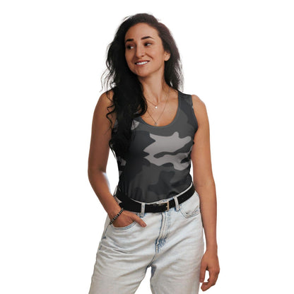 Alloverprint Damen Tank-Top PF3157 camouflage grau