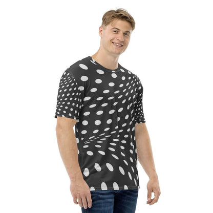 Alloverprint Herren T-Shirt HB7046 schwarz silber