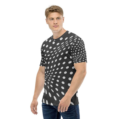 Alloverprint Herren T-Shirt HB7046 schwarz silber