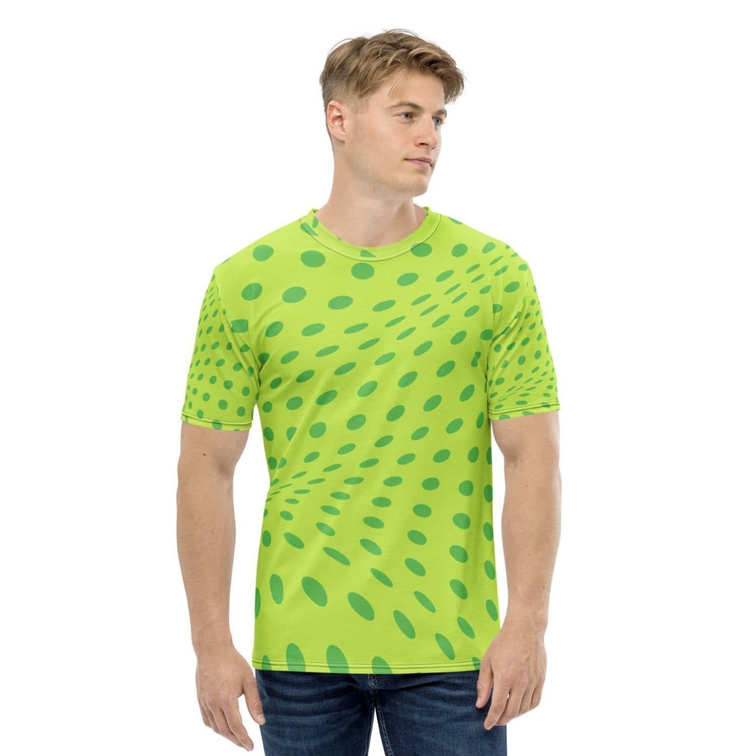 Alloverprint Herren T-Shirt HB7048 limette grün