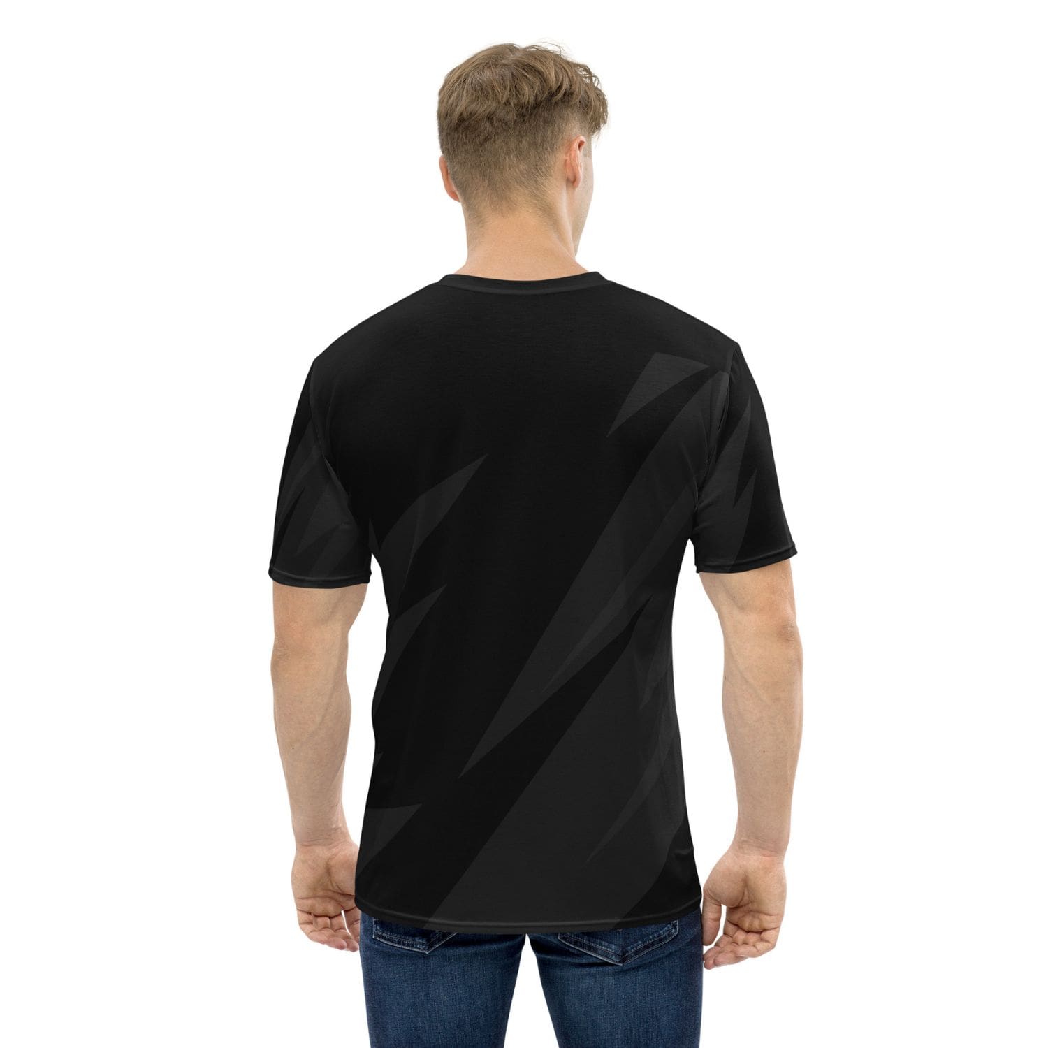 Alloverprint Herren T-Shirt HB7084 Geometric schwarz