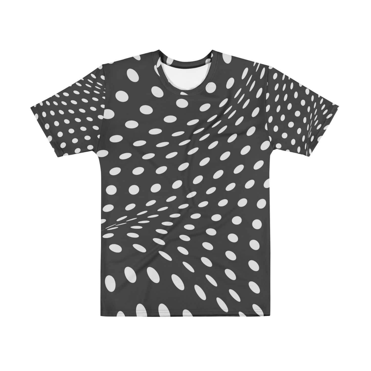 Alloverprint Herren T-Shirt PF7046 schwarz silber