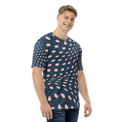 Alloverprint Herren T-Shirt PF7047 blau rosa