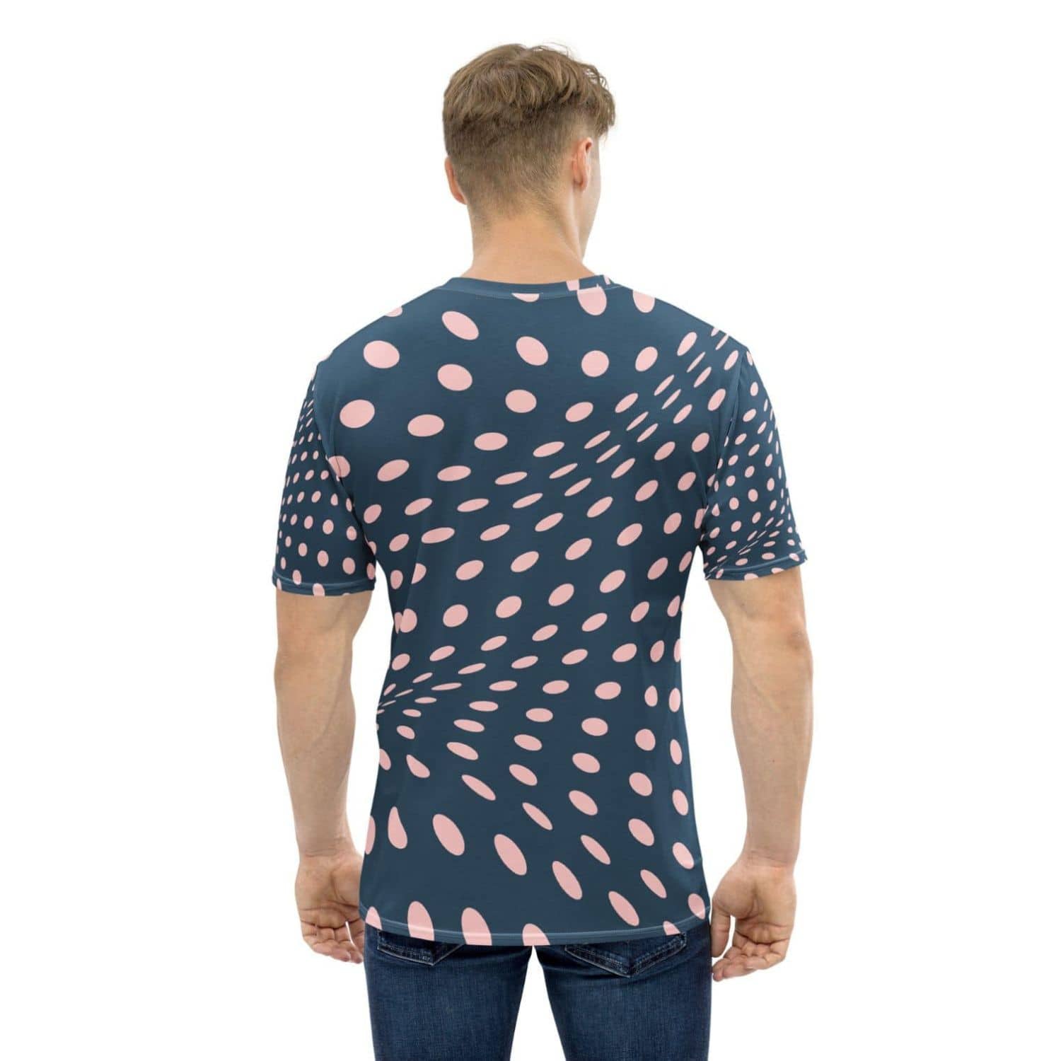 Alloverprint Herren T-Shirt PF7047 blau rosa