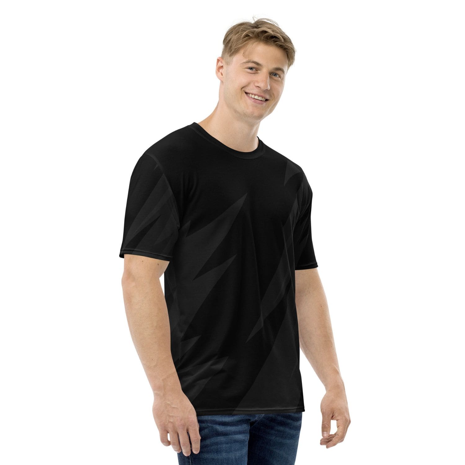 Alloverprint Herren T-Shirt PF7073 geometric schwarz
