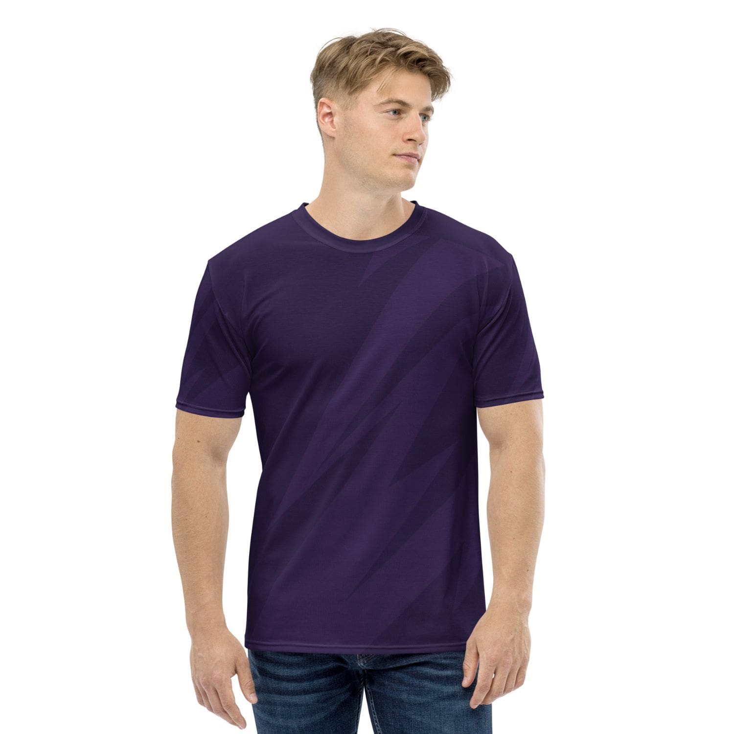 Alloverprint Herren T-Shirt PF7074 geometric violett