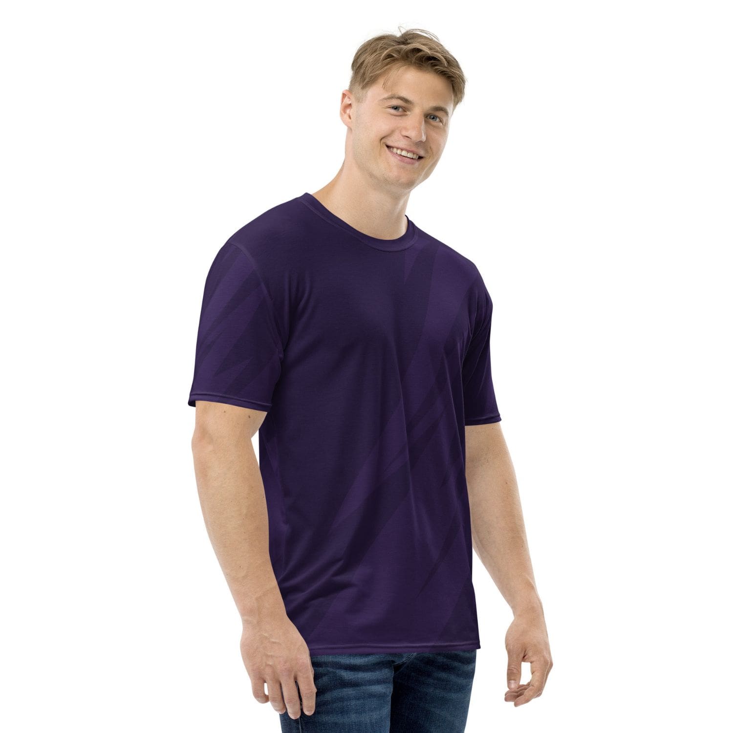 Alloverprint Herren T-Shirt PF7074 geometric violett