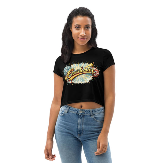 Basic Rockwear Damen Crop-Top Cheerleader PF3268 schwarz