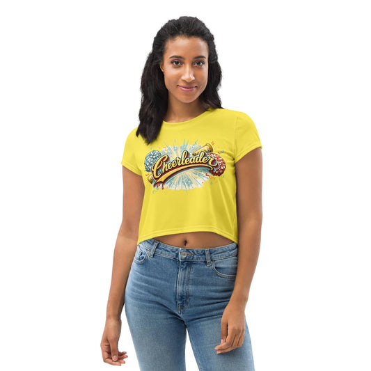 Basic Rockwear Damen Crop-Top Cheerleader PF3269 gelb