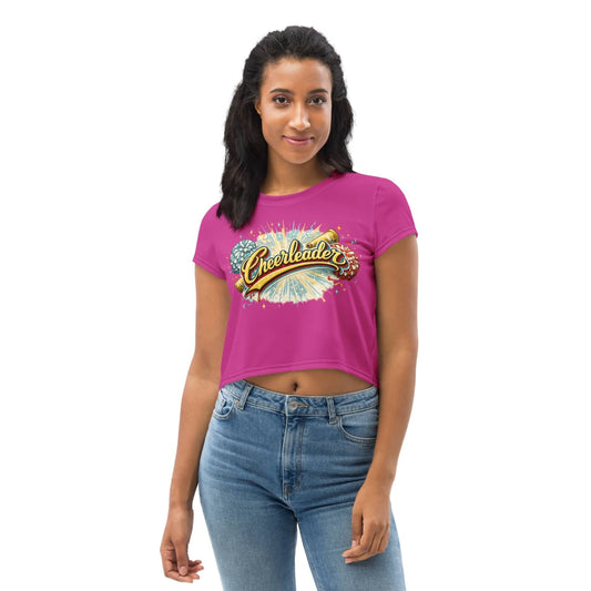 Basic Rockwear Damen Crop-Top Cheerleader PF3270 pink