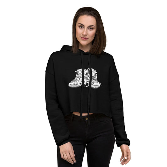 Bella Canvas Cropped Hoodie HB3058 Sneaker schwarz