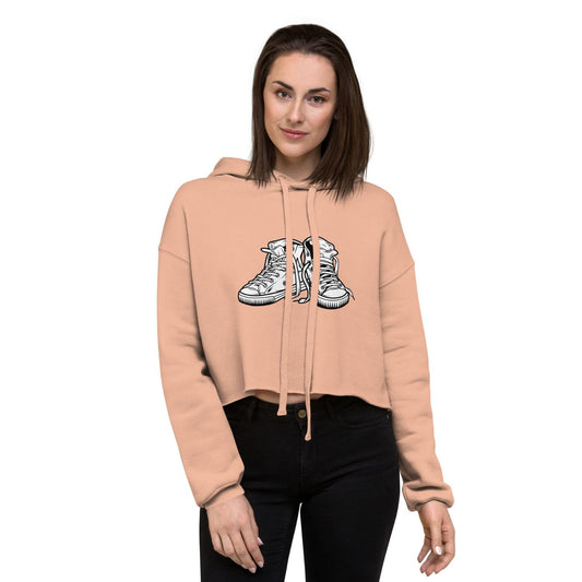 Bella Canvas Cropped Hoodie HB3061 Sneaker peach