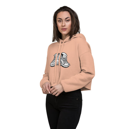 Bella Canvas Cropped Hoodie HB3061 Sneaker peach