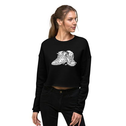 Bella Canvas Cropped Sweater HB3062 Sneaker schwarz