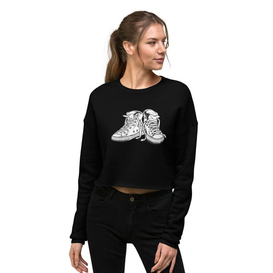 Bella Canvas Cropped Sweater HB3062 Sneaker schwarz