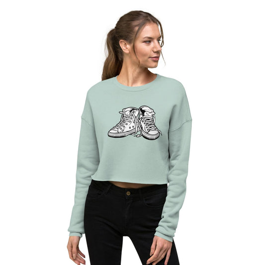 Bella Canvas Cropped Sweater HB3064 Sneaker dusty blue