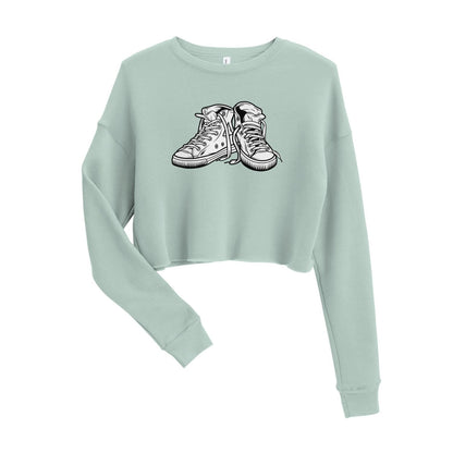 Bella Canvas Cropped Sweater HB3064 Sneaker dusty blue