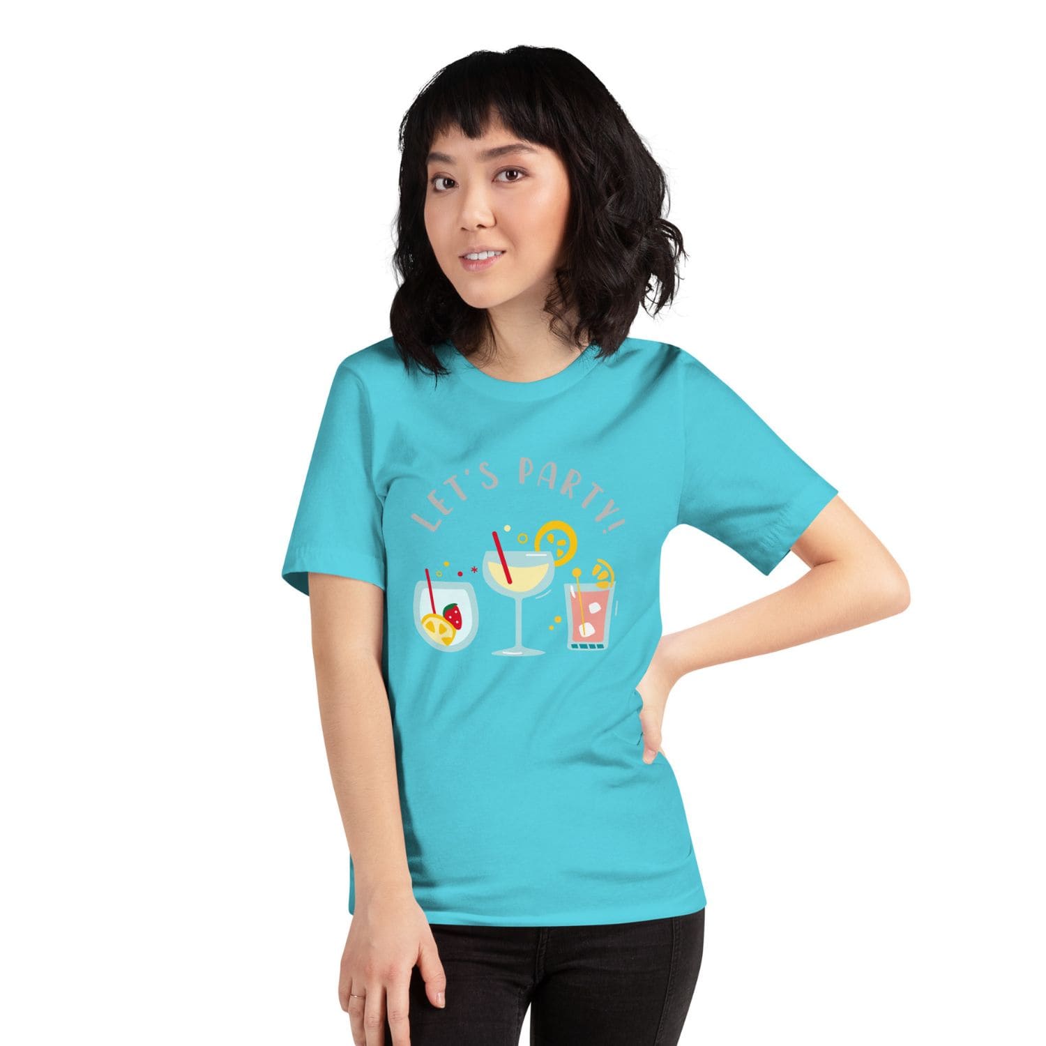 Bella + Canvas Damen T-Shirt PF3063 Party türkis