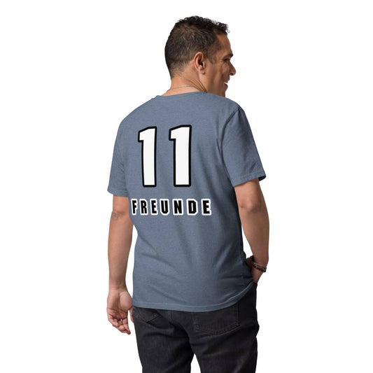 Classic Unisex Fußball Fan T-Shirt 11 Freunde PF5271 denim blue