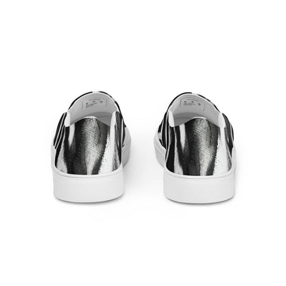 Damen Canvas Textil-Slipper PF4185 weiss Broken black