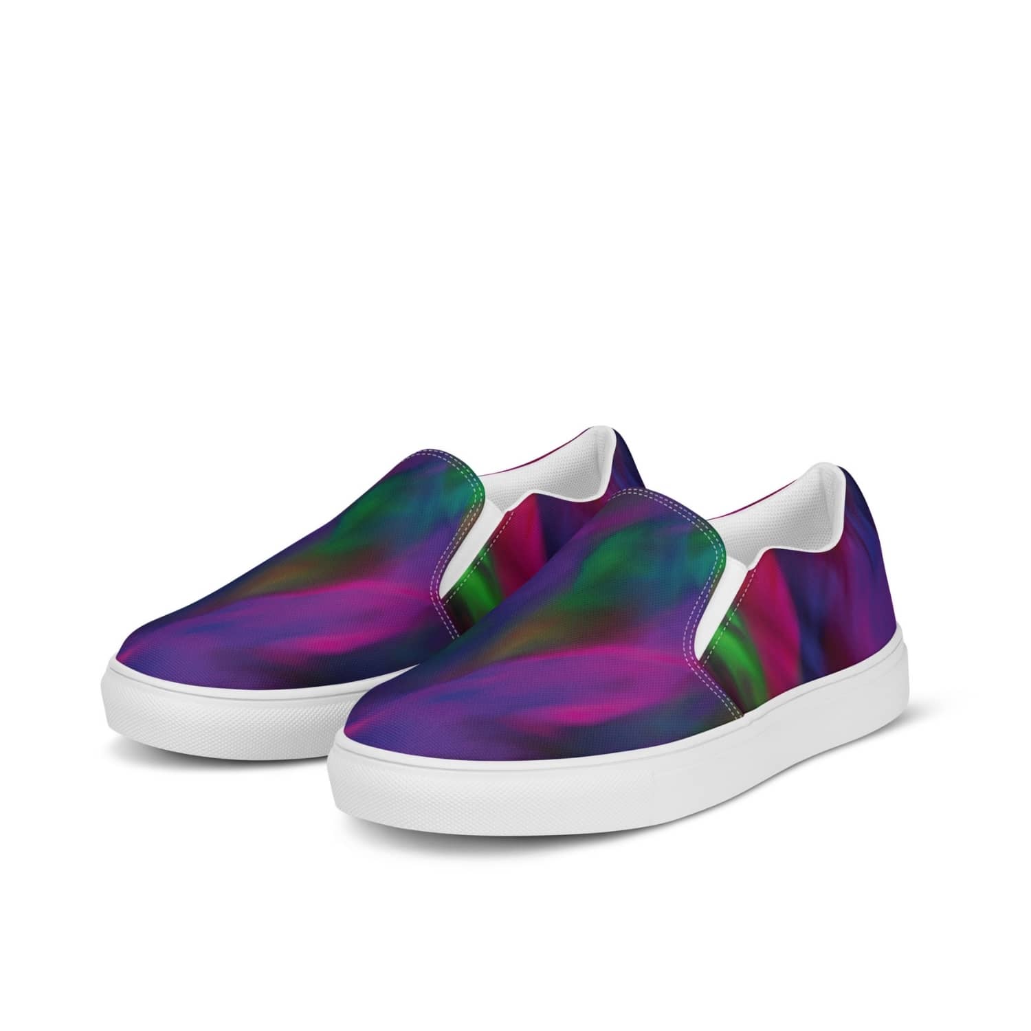 Damen Canvas Textil-Slipper PF4188 weiss Violet Storm