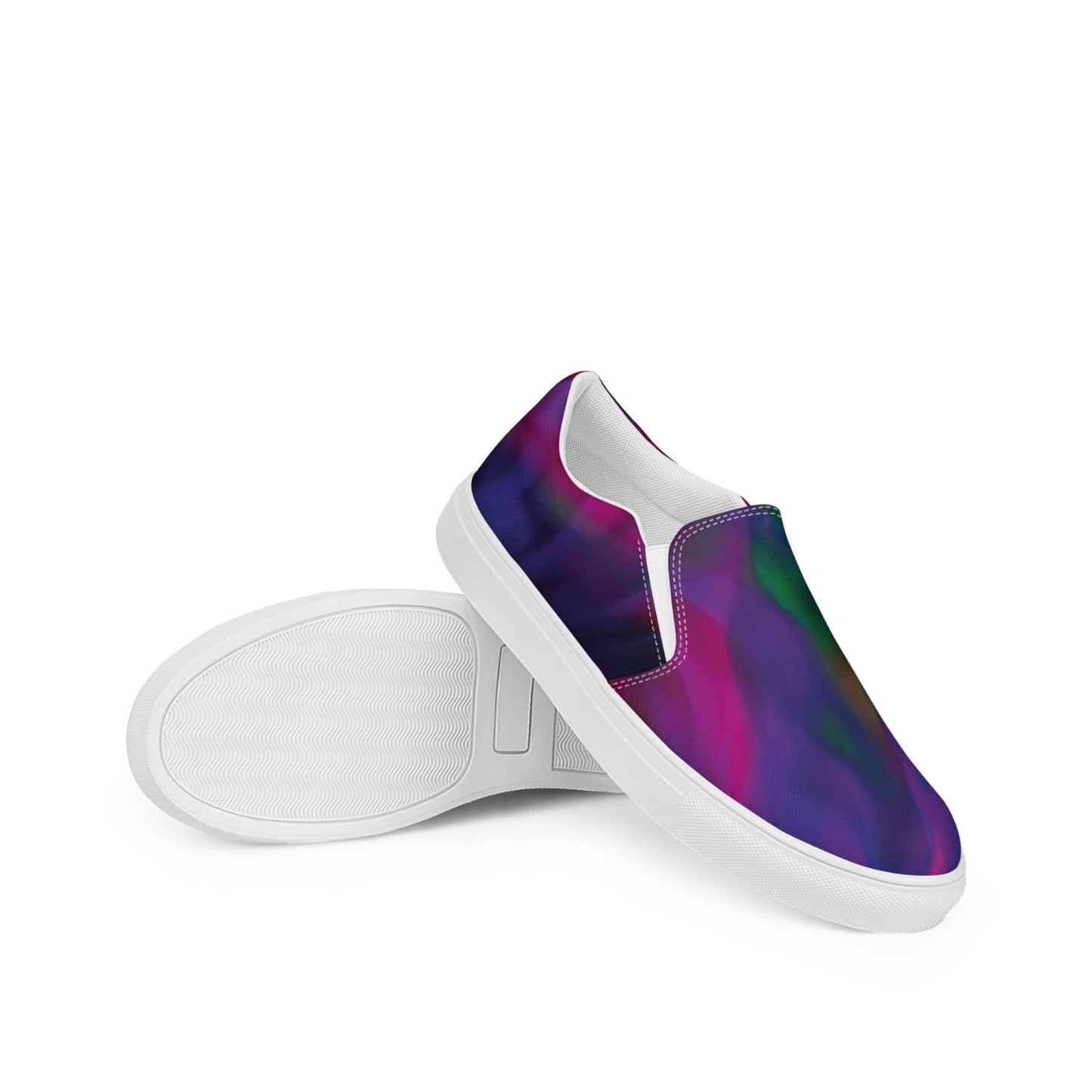 Damen Canvas Textil-Slipper PF4188 weiss Violet Storm