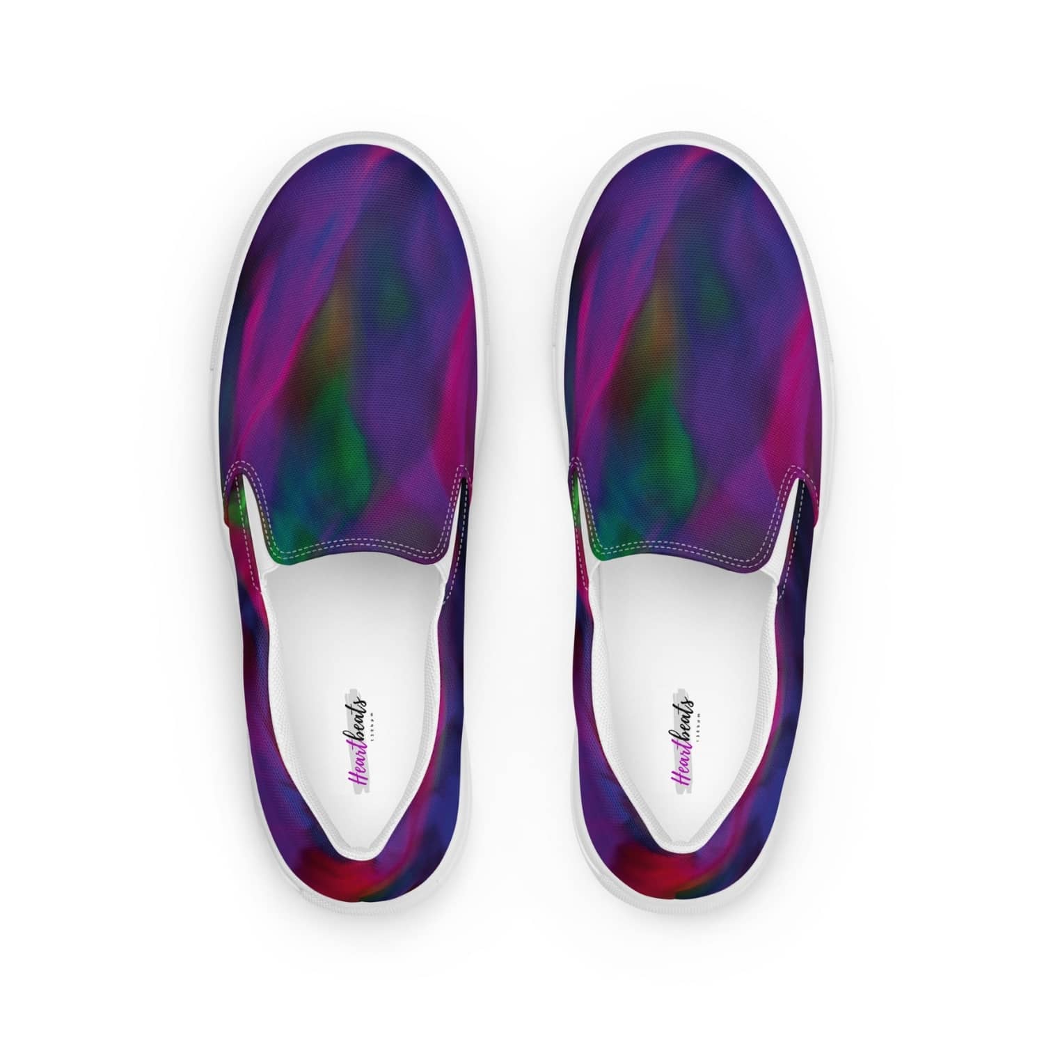 Damen Canvas Textil-Slipper PF4188 weiss Violet Storm