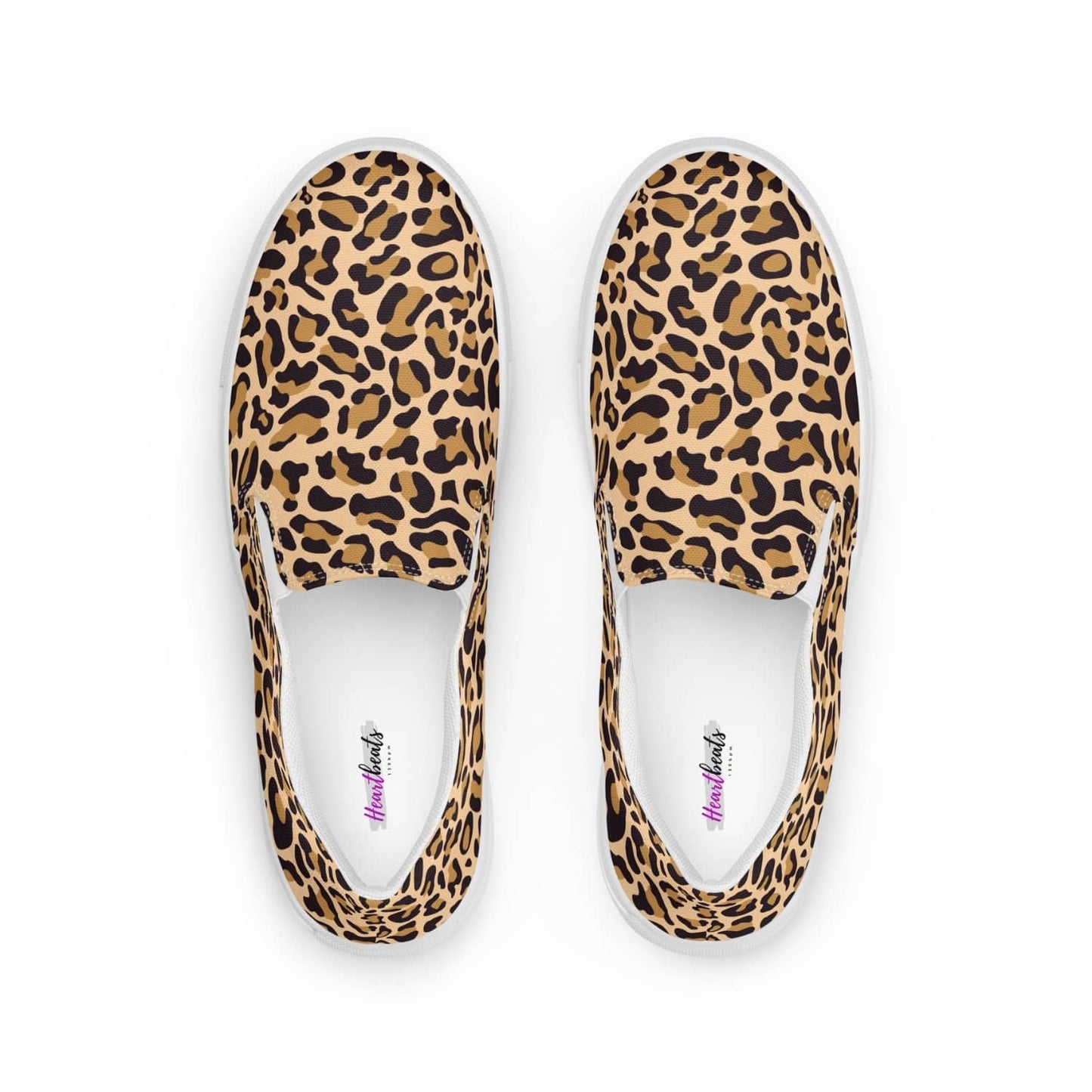 Damen Canvas Textil-Slipper PF4189 weiss Leopard Print