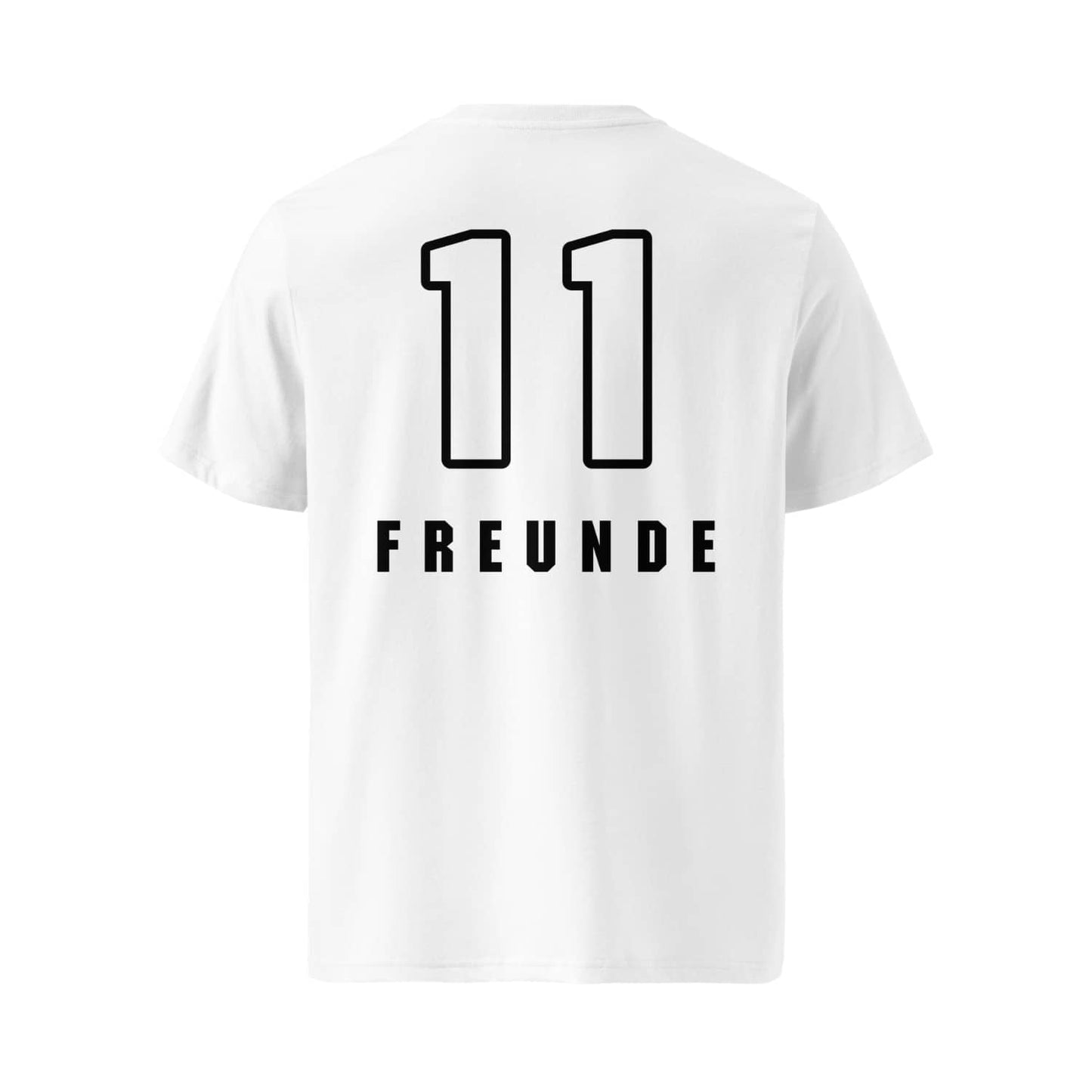 Damen Classic Fußball Fan T-Shirt 11 Freunde PF5273 weiss