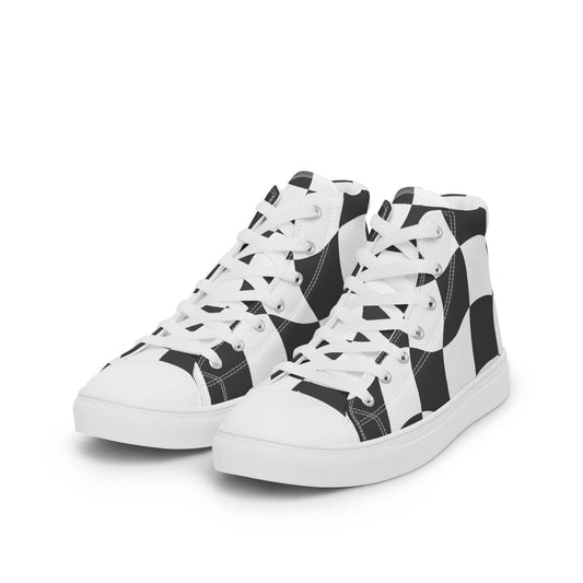 Damen High-Top Sneaker HB4025 weiss Checkerboard