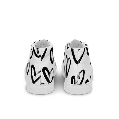 Damen High-Top Sneaker HB4026 weiss Simple Hearts